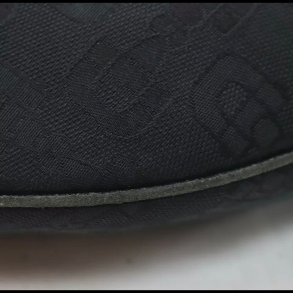 Gucci Hobo Bag %100 Authentic Black Canvas - Picture 15 of 16